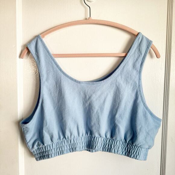 Hello Kitty x Pusheen Sky Blue Sleeveless Bra Tank Crop Top Whimsical Preppy XXL - Picture 9 of 9